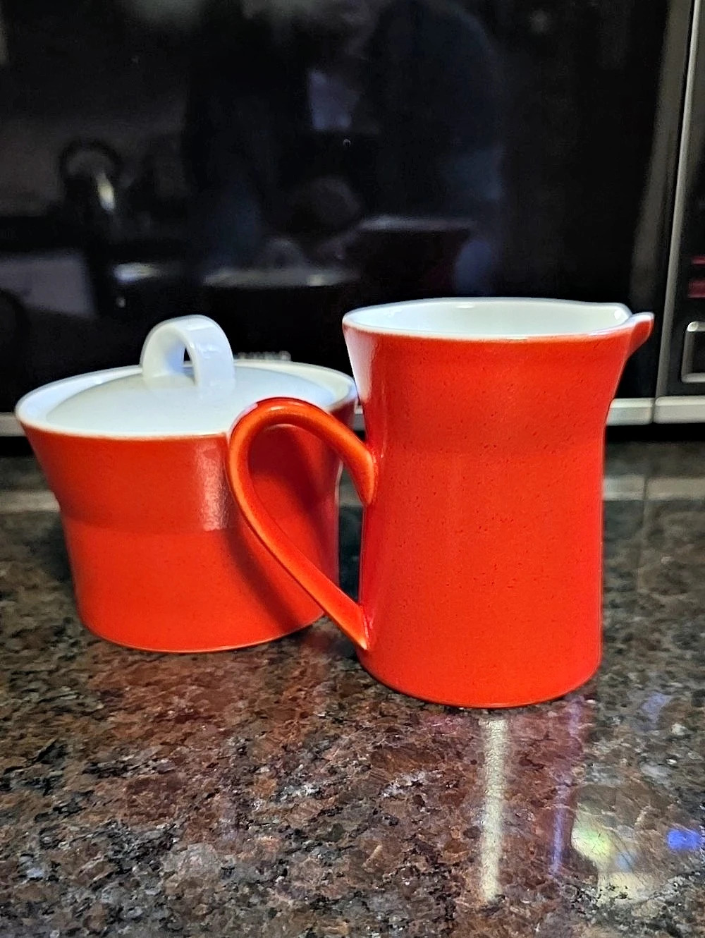 Mikasa Shape by Ben Seibel Red & White Serveware Set